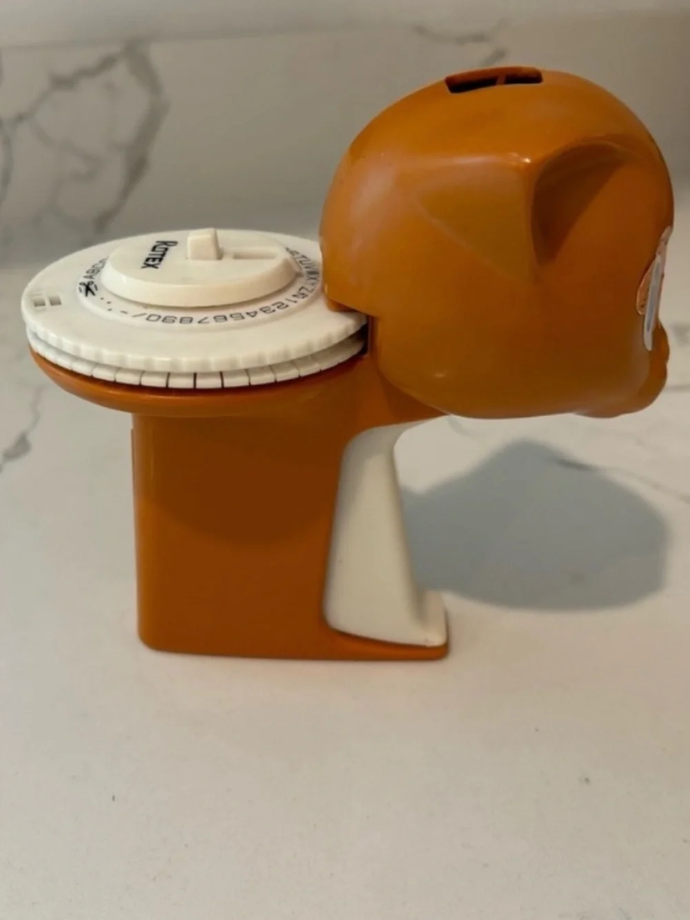 Vintage 1970’s RARE CAT Rotex Easy Writer 5” Novelty Label Maker TESTED Brown